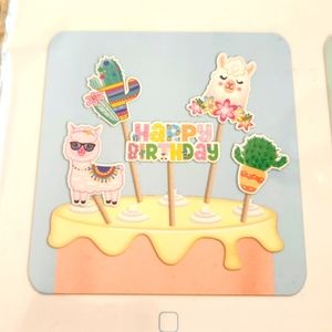 Cake Topper Llama 🦙 Happy Birthday 🎂